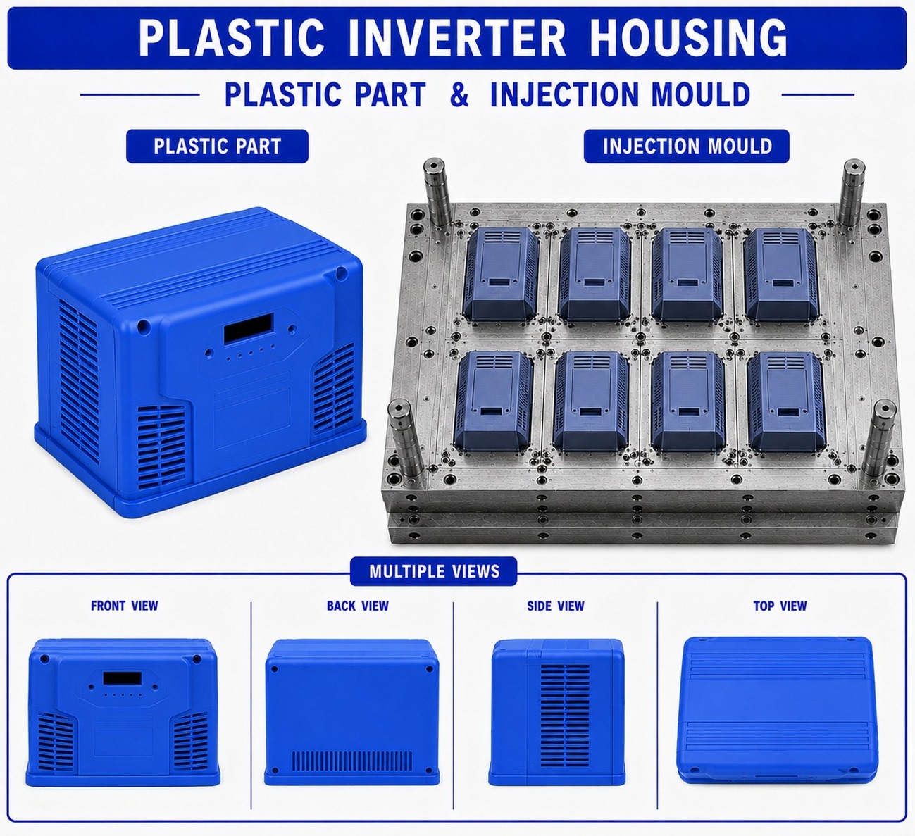 Plastic Inverter Housing Mould and Moulding Service